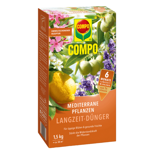 COMPO Mediterrane Pflanzen Langzeit-Dünger 1,5 kg