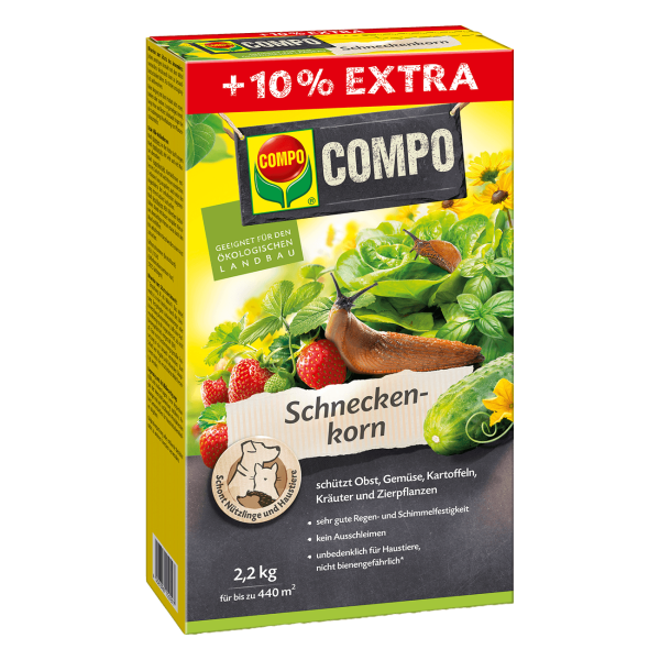 COMPO Schneckenkorn 2,2 kg, österr. Pfl.Reg.Nr. 3344-904 BIO