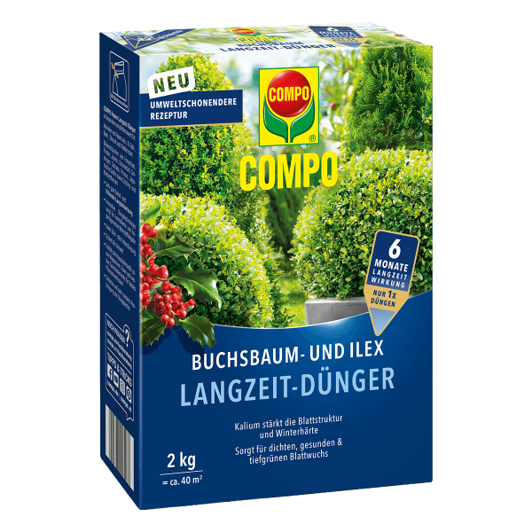 COMPO Buchsbaum- und Ilex Langzeit-Dünger 2 kg
