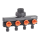 Claber 4-Wege Verteiler 4x Schnellkupplung Männchen x 3/4" IG