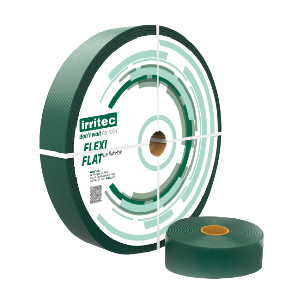 Flachschlauch Flexiflat S, 4,0 bar verstärkt, PVC, grün, 3" (78 mm), 100 m/Rolle