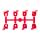 HUNTER Normaldüsensatz für PGJ, rot