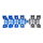 HUNTER Normaldüsensatz für I-20 und PGP Ultra, 8 Stk. Normaldüsen blau, 4 Stk. Flachstrahldüsen