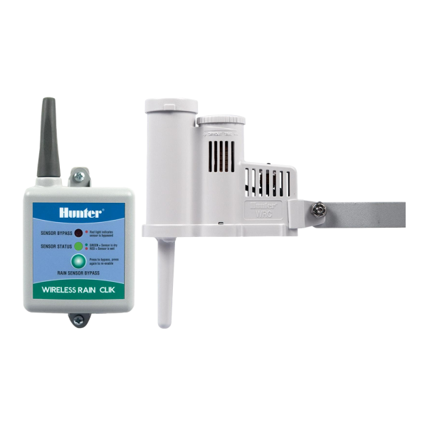 HUNTER Regensensor Rain Clik Wireless Sender und Empfänger, NO + NC, ca. 40 m Reichweite