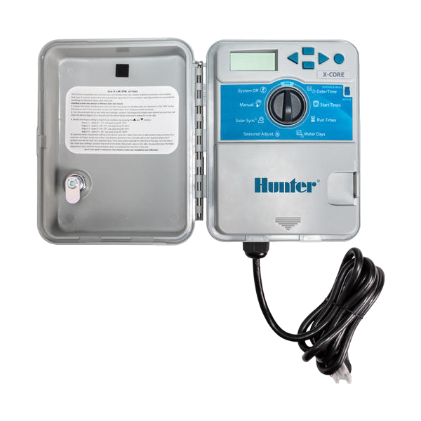 HUNTER Steuerung X-Core 24 VAC innen, ext. Trafo, 8 Ventile
