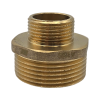Messing Reduziernippel, 1/2" AG x 3/8" AG