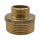 Messing Reduziernippel, 1/2" AG x 3/8" AG