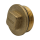 Messing Stopfen, 1/2" AG