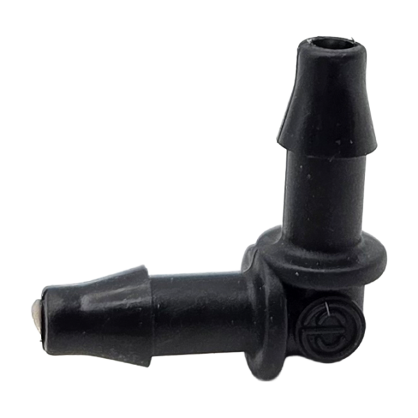 90° Winkel Steckverbinder für Microschlauch 4,5 mm, Stachel