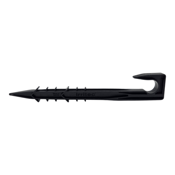 Erdhaken 20 mm, schwarz, für Tropf-/PE-Rohre