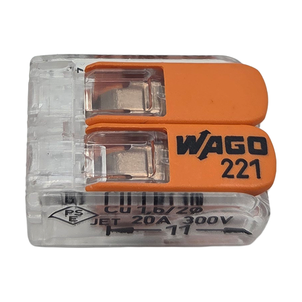 WAGO COMPACT-Verbindungsklemme, 4 mm², mit Hebel, 2-Leiter
