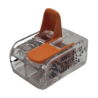 WAGO COMPACT-Verbindungsklemme, 4 mm², mit Hebel, 2-Leiter