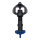 NETAFIM SuperNet LRD, druckk. Sprinkler, 40 l/h, 1,5 m, Feingewinde, D blau, R violett