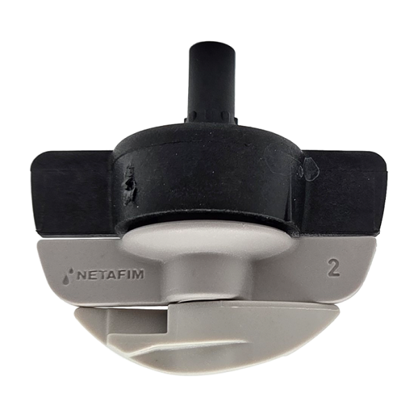 NETAFIM SpinNet Microsprinkler FLT, Pressfit männlich, Drehzapfen grau, 70 l/h, 7,5 m, Düse schwarz