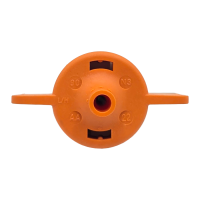 NETAFIM SpinNet Microsprinkler FLT, Pressfit männlich, Drehzapfen grau, 90 l/h, 8,5 m, Düse orange