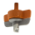 NETAFIM SpinNet Microsprinkler FLT, Pressfit männlich, Drehzapfen grau, 90 l/h, 8,5 m, Düse orange
