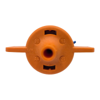 NETAFIM SpinNet Microsprinkler SR, Pressfit männlich, Drehzapfen blau, 90 l/h, 6,5 m, Düse orange