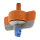 NETAFIM SpinNet Microsprinkler SR, Pressfit männlich, Drehzapfen blau, 90 l/h, 6,5 m, Düse orange