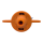 NETAFIM SpinNet Microsprinkler SR, Pressfit männlich, Drehzapfen blau, 90 l/h, 6,5 m, Düse orange