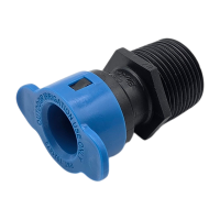 Blu-Lock Kupplung gerade, 15 mm x 3/4" AG