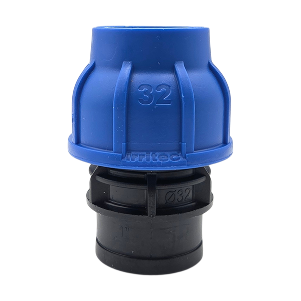 IG-Klemmverschraubung für PE-Rohr, 32 x 3/4", PN16, DVGW