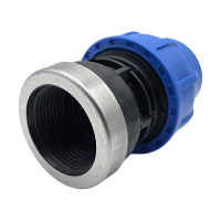 IG-Klemmverschraubung für PE-Rohr, 50 x 1 1/2", PN16, DVGW