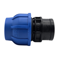 IG-Klemmverschraubung für PE-Rohr, 16 x 1/2", PN16