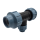 90° T-Stück reduziert Klemmverschraubung für PE-Rohr, 40 x 25 x 40, DVGW, Unidelta