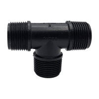 90° T-Stück Fitting Kunststoff, 4" AG
