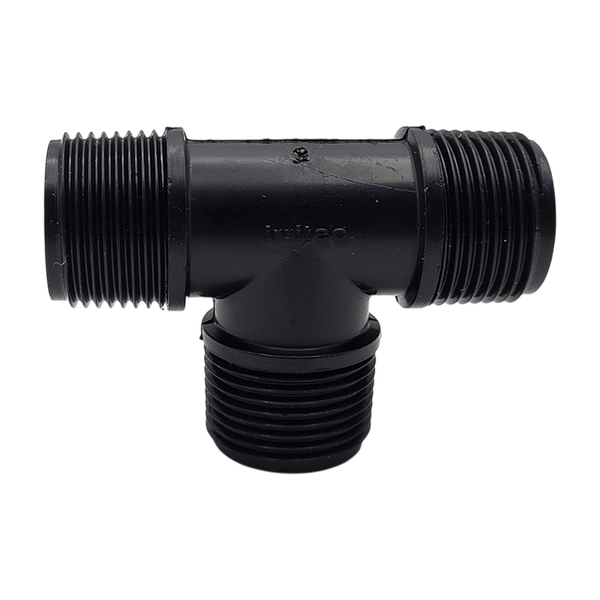 90° Reduzier-T-Stück Fitting Kunststoff, 3/4" x 1" x 3/4" AG