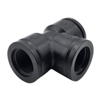 90° T-Stück Fitting Kunststoff, 2" IG