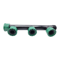 3-Wege Verteiler mit O-Ring 1" AG x IG x IG x IG x IG