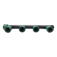 4-Wege Verteiler mit O-Ring 1" AG x IG x IG x IG x IG x IG