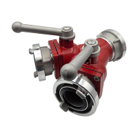 Storz Verteiler 2-Fach mit Kugelhahn, RK52; 52 x 52, 2 Fach