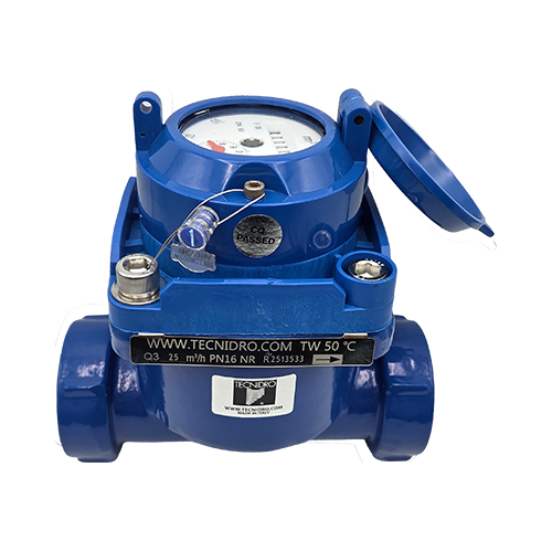 Tangentiale Wasserzähler, PN16, 15 m³/h, 2" IG