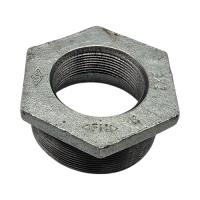 Temperguss Reduzierstück, verzinkt, 1" AG x 3/4" IG