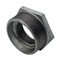 Temperguss Reduzierstück, verzinkt, 4" AG x 2" IG