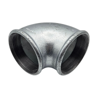 Temperguss 90° Winkel, verzinkt, 1 1/4" IG