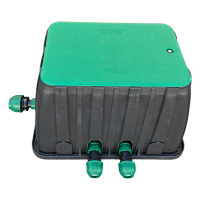 Ventilbox vormontiert, rechteckig, Standard 24 V, 4 Magnetventile
