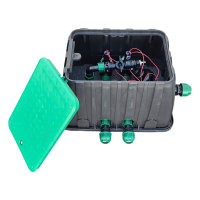 Ventilbox vormontiert, rechteckig, Standard 24 V, 4 Magnetventile