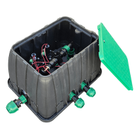 Ventilbox vormontiert, rechteckig, Standard 9 V, 4 Magnetventile