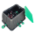 Ventilbox vormontiert, rechteckig, Standard 9 V, 4 Magnetventile