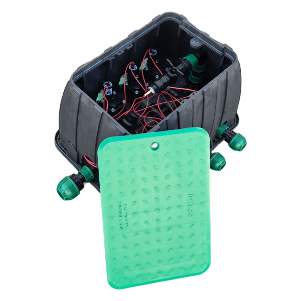 Ventilbox vormontiert, rechteckig, Standard 9 V, 6 Magnetventile